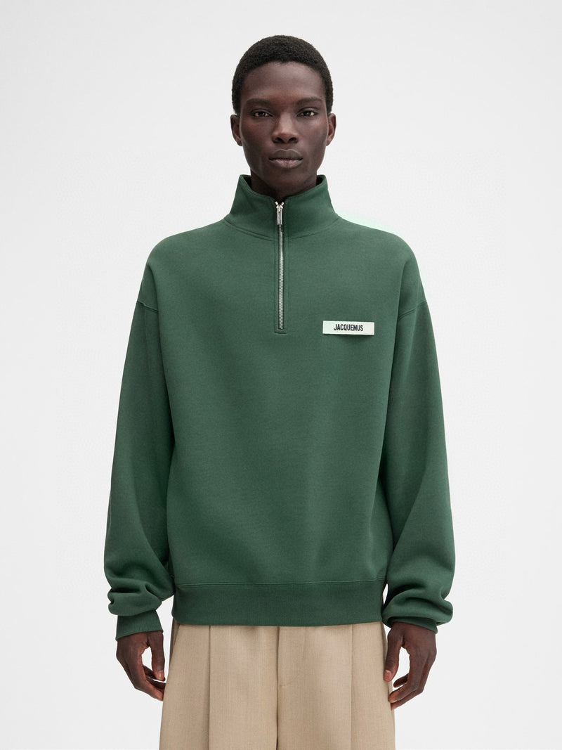 Jacquemus Pull Zippé Vert (vente privée)