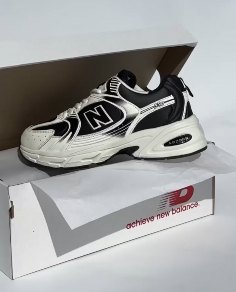 530 New Balance White Black 2025