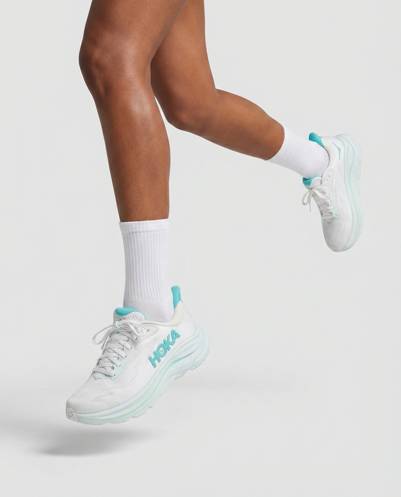 Hoka Clifton 10 White/Cielo Blue