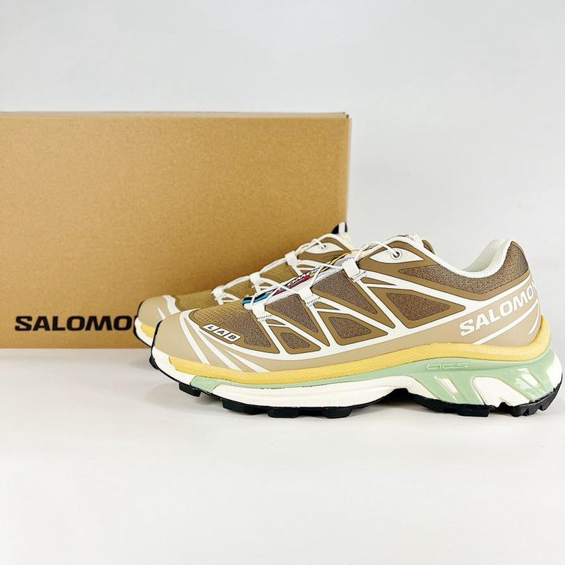 SALOMON XT-6 Daily outdoor commuting, low-top, casual, running shoes, unisex, brown