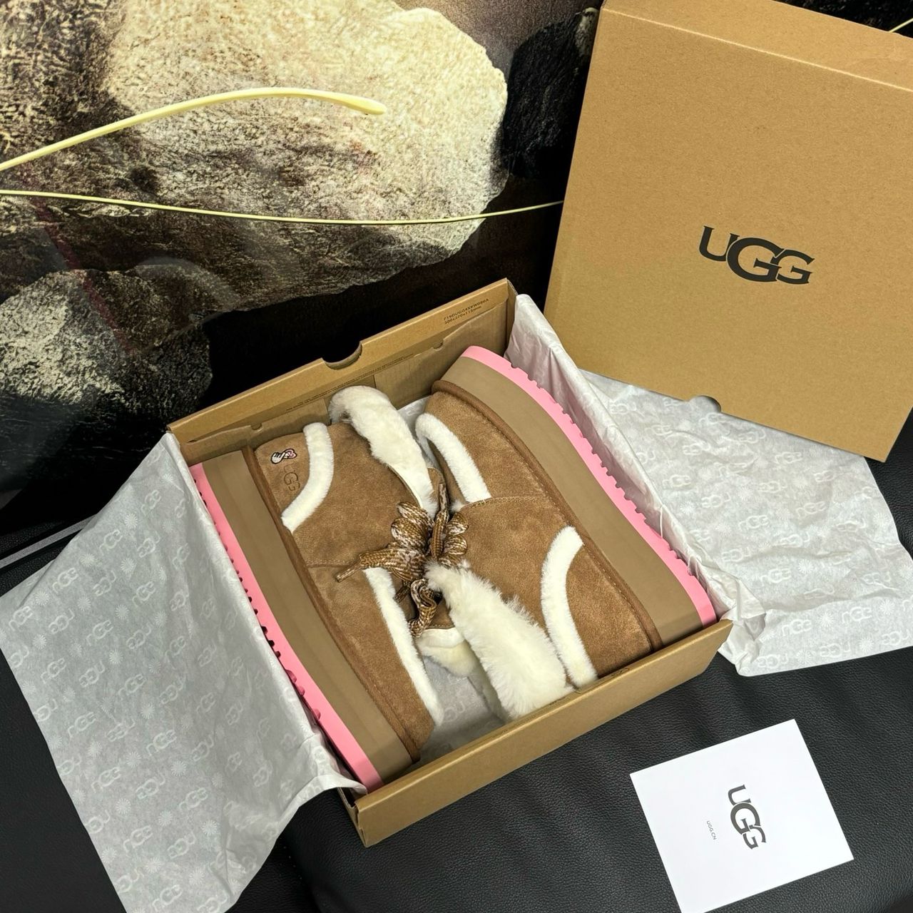 UGG Platform Marron